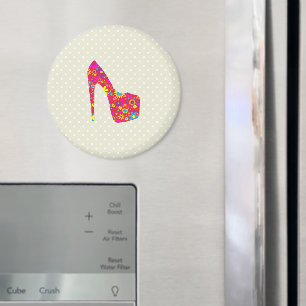 Íman Altos Saltos, Stiletto, Bombas, Flores, Calçados V