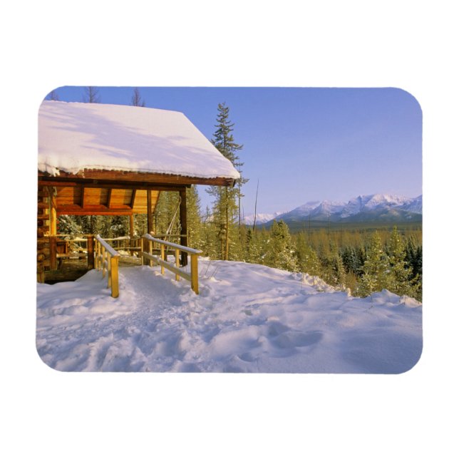 Íman Aluguer da cabana USFS Schnauss no Inverno com vis (Horizontal)