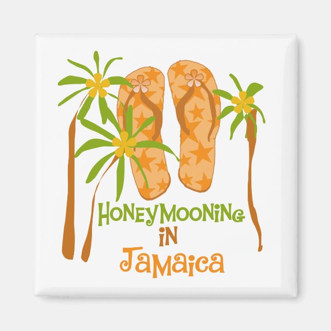 Íman Aluguer de mel na Jamaica Magnet (Frente)
