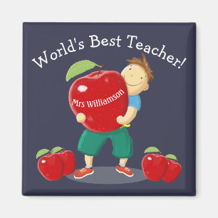 Íman Aluno personalizado com professor do mundo de