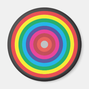 Íman alvo colorido dos círculos concêntricos