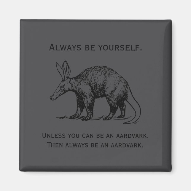 Íman Always Be Yourself Or An Aardvark Funny  (Frente)