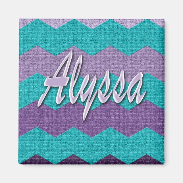 Íman Alyssa Chevron Magnet (Frente)