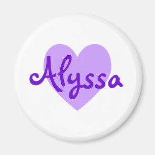 Íman Alyssa em Roxo
