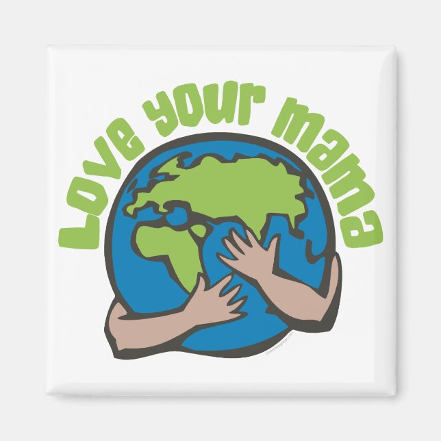 Íman Ama O Reciclar Do Ambiente Do Planeta Da Mãe (Frente)
