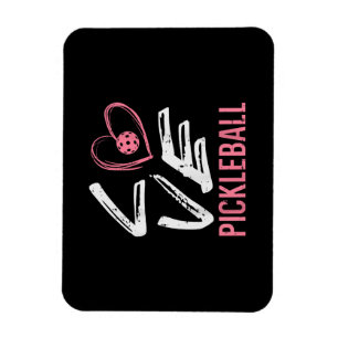 Íman Ama Pickleball Coração Picle Ball Mulheres Meninas