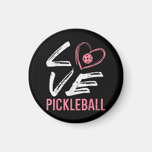 Íman Ama Pickleball Coração Picle Ball Mulheres Meninas