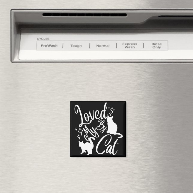 Íman Amado Pelo Meu Gato Em Branco (In Situ (Dishwasher))