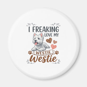 Íman Amando Corações e Patas de Westie_1