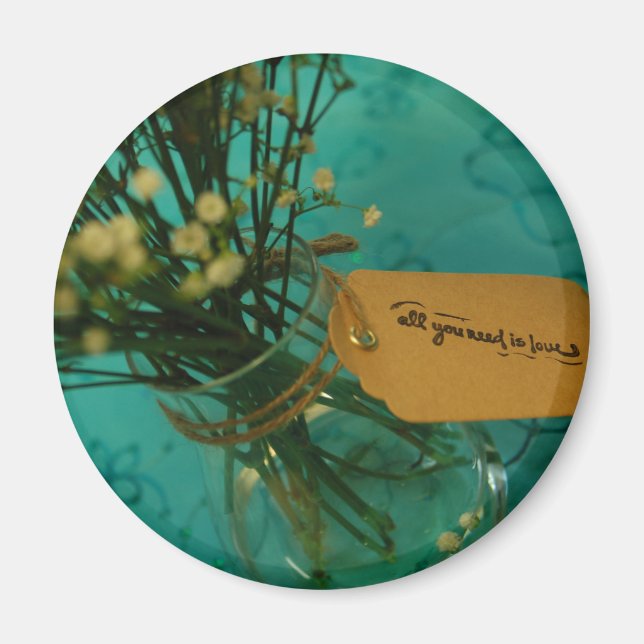 Íman Amando Flores 2 Ímãs de 1/4 polegadas (Frente)