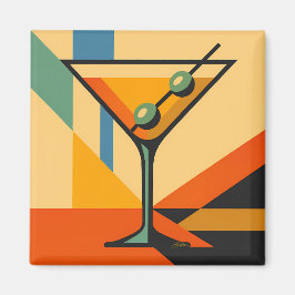 Íman Amanhecer Bauhaus Martini Moderno de Meados do Séc