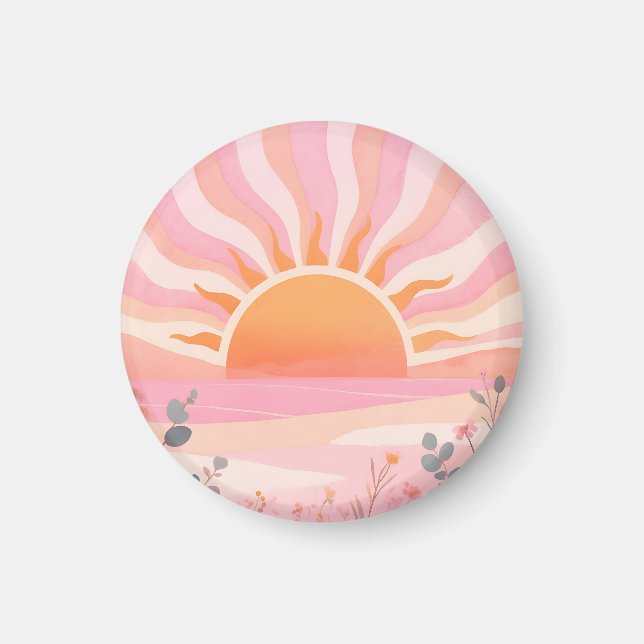 Íman Amanhecer Pastel Boho Prado (Frente)