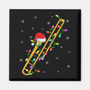 Íman Amante da Música de Trombone Luzes de Natal Papai 