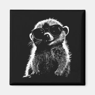 Íman Amante de Animais com Óculos de Sol Suricata