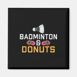 Íman Amante de Badminton e Donuts Badminton