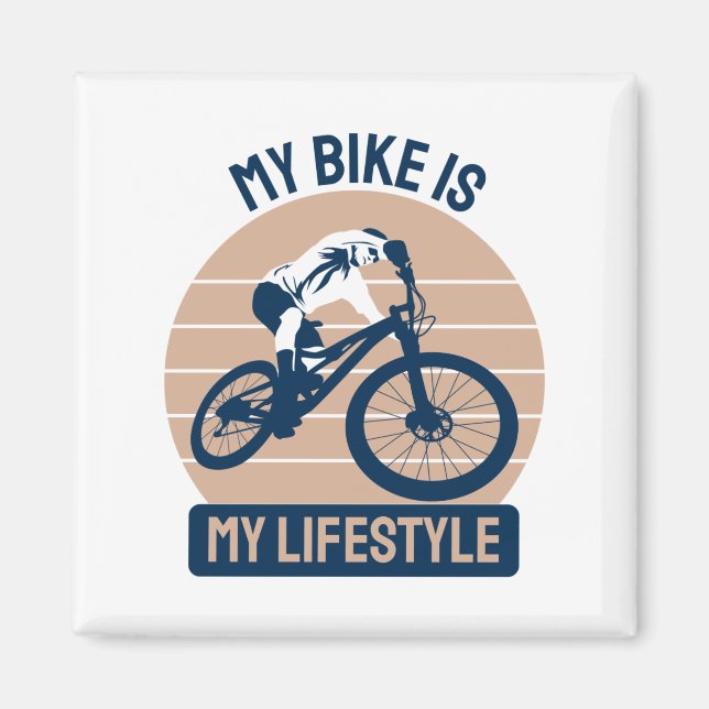 Íman Amante de Bicicleta - Minha Bike É Meu Estilo de V (Frente)