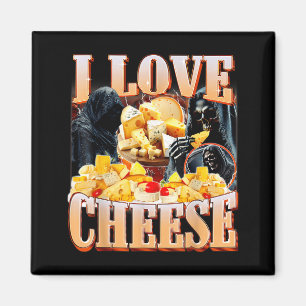 Íman Amante de Comida de Queijo Humor de Esqueleto Engr