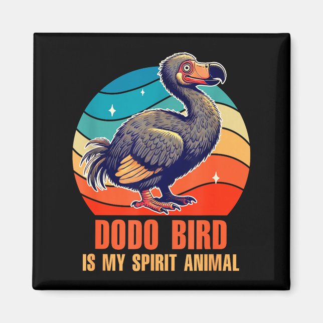 Íman Amante De Pássaros Dodo Ornitólogo O Pássaro Dodo  (Frente)