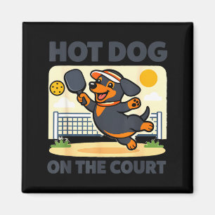 Íman Amante de pickleball wiener dachshund cachorro-que