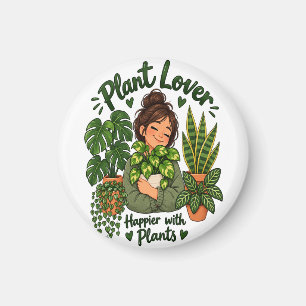 Íman Amante de Plantas – Mais Feliz com Plantas Casa Pl