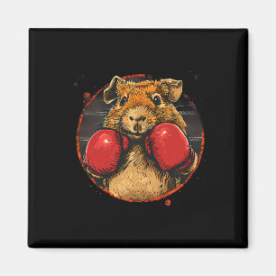Íman Amante de porquinho-da-índia de boxe Luvas de boxe