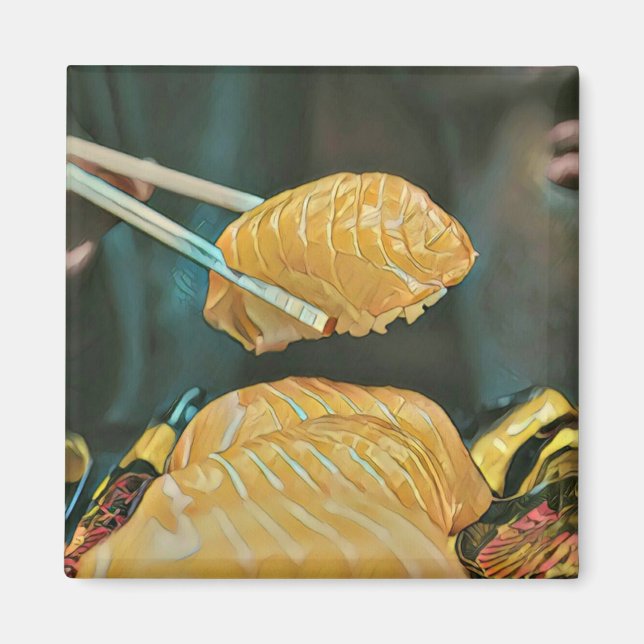 Íman Amante de sushi da comida asiática (Frente)