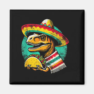 Íman Amante de taco de dinossauro T-rex cinco de mayo s