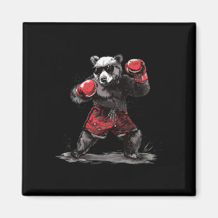 Íman Amante de Urso de Boxe Luvas de Boxe Kickboxing En
