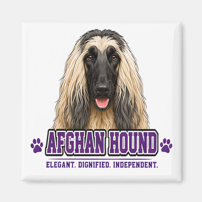 Íman 🐾 Amante do Afghan Hound 🐾 (Frente)