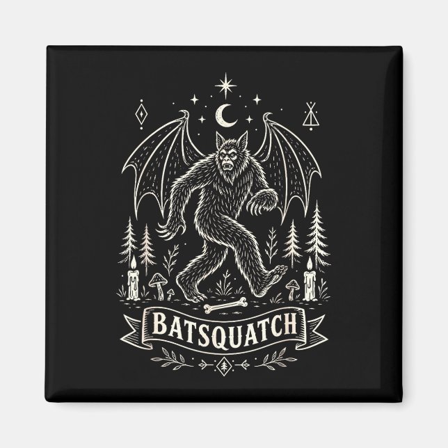 Íman Amante do pé-grande sasquatch criptoide assustador (Frente)