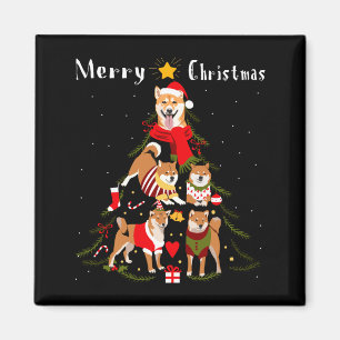 Íman Amante do Shiba Inu da Árvore de Natal Xmas Dono d