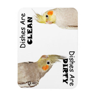Íman Amantes de aves - Cockatiel - Magnet de pratos suj