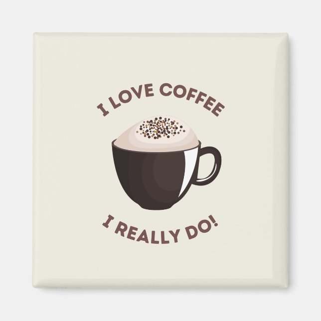 Íman Amantes de Café Todos os Dias (Frente)
