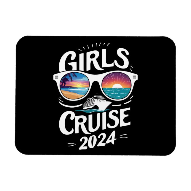 Íman Amantes de Férias Girls Cruise Trip 2024 (Horizontal)