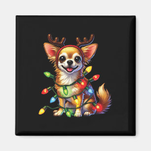 Íman Amantes de os animais Pet Chihuahua Dogs Reindeer