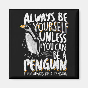 Íman Amantes de Pinguins & Pinguins Fofos Sempre Se
