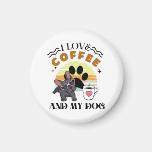 Íman Amantes do Café - Eu Amo Café E Meu Cachorro