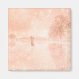 Íman Amantes em um lago congelado