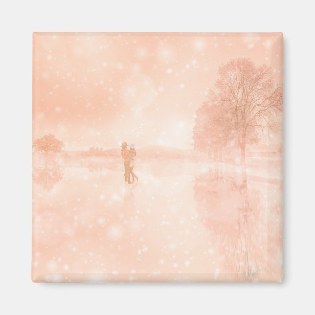 Íman Amantes em um lago congelado (Frente)