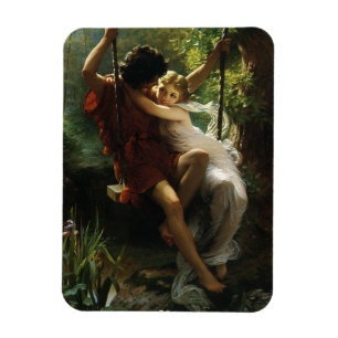 Íman Amantes em um Swing. Primavera por Pierre Auguste