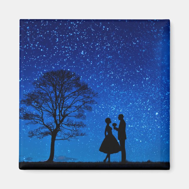 Íman Amantes sob uma lua cheia  (Frente)