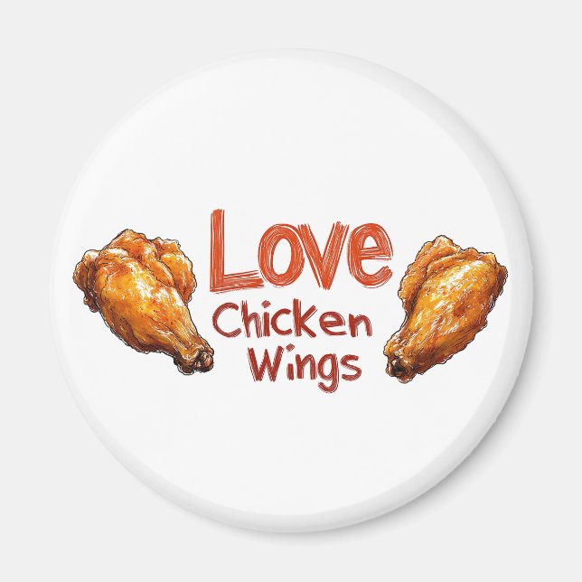 Íman Amar Asas de Frango Perfeitas para Comidas e CHURR (Frente)