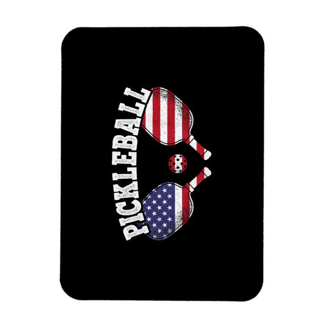 Íman Amar Bola de Picles do Jogador de Pickleball dos E (Vertical)