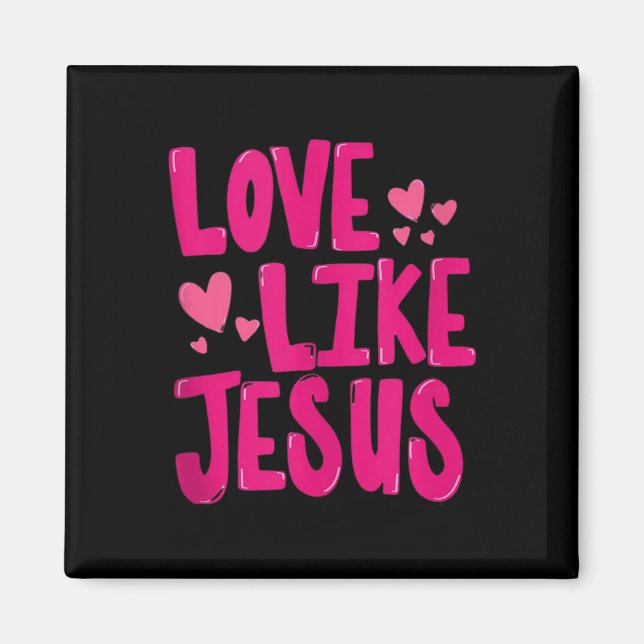 Íman Amar Como Jesus Religioso Deus Cristão Gráfico Ta (Frente)