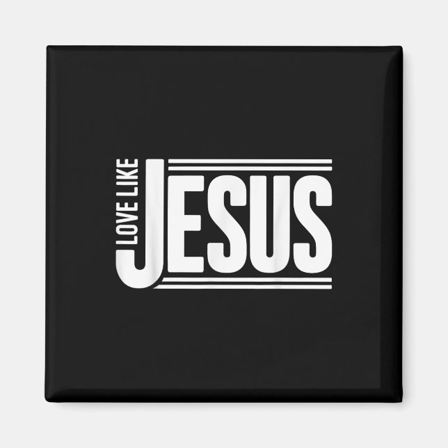 Íman Amar Como Jesus Versículo Bíblico Cristão Fé Homen (Frente)