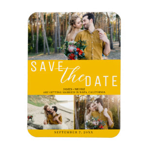 Íman Amarelo de Girassol Salve o Casamento de 3 Fotos