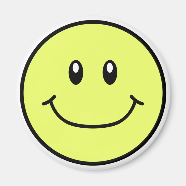 Íman Amarelo de ímã de rosto sorridente 0001 (Frente)