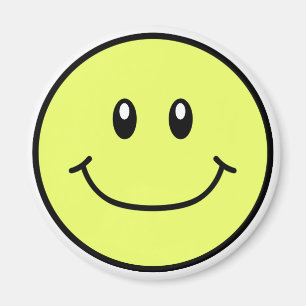 Íman Amarelo de sorriso 0001 do ímã da cara