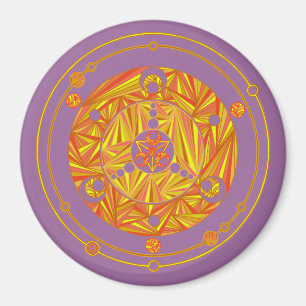 Íman Amarelo legal do ouro do círculo da colheita de Z