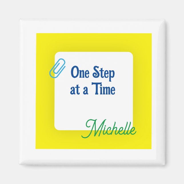 Íman Amarelo personalizado (Frente)